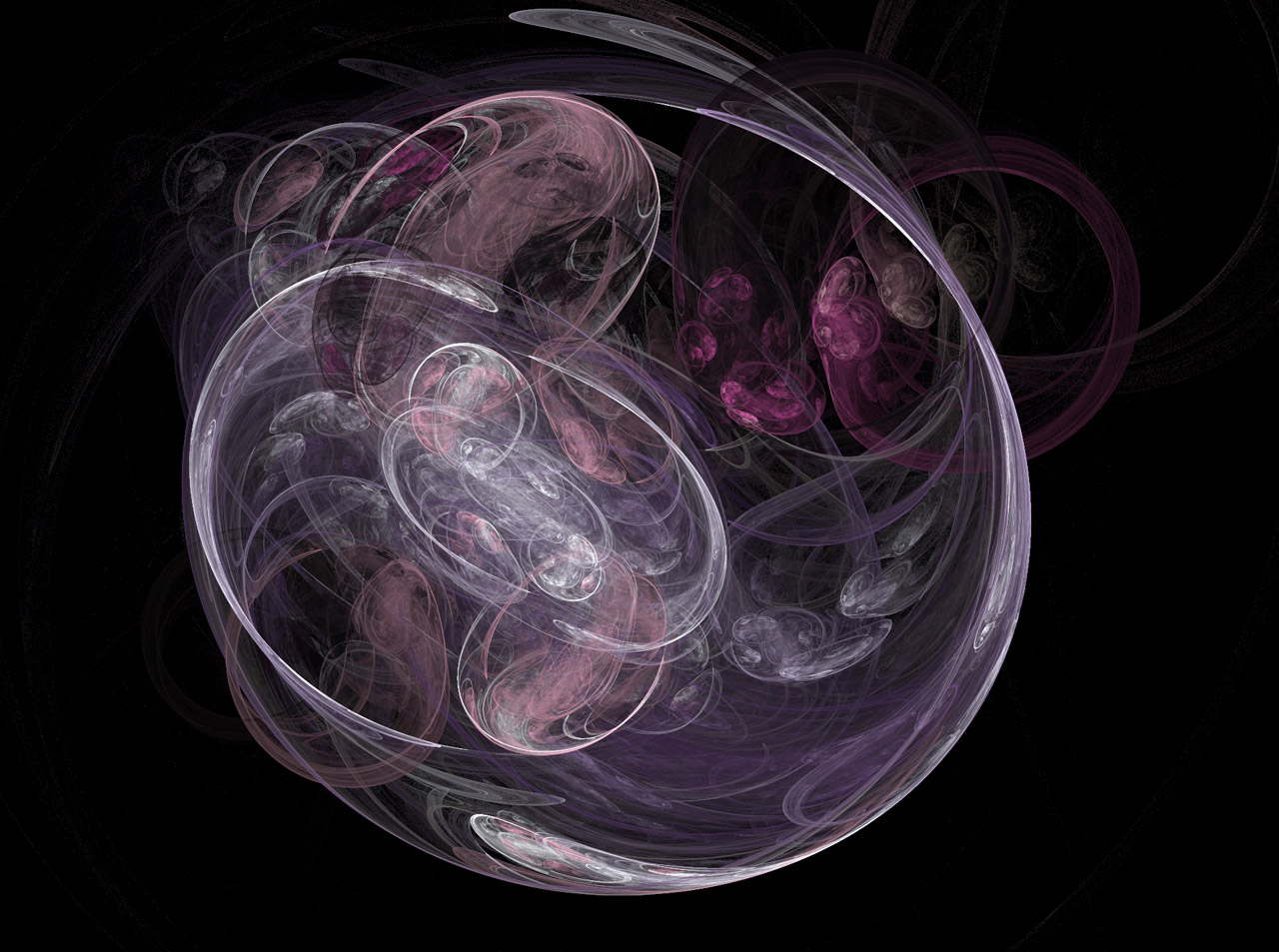 fractal purple pink free photo