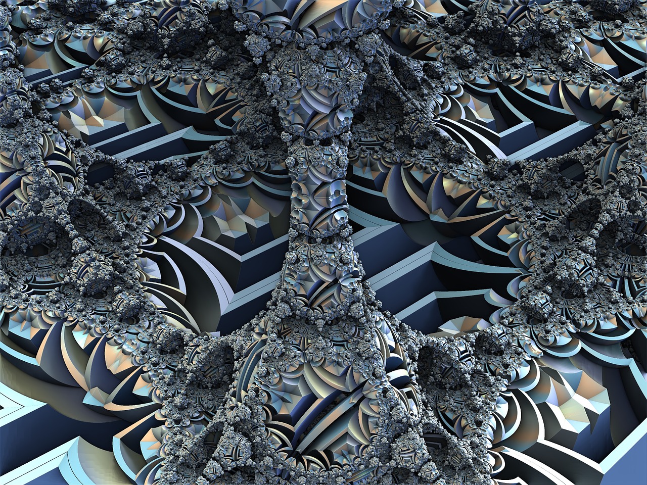 fractal render 3d free photo