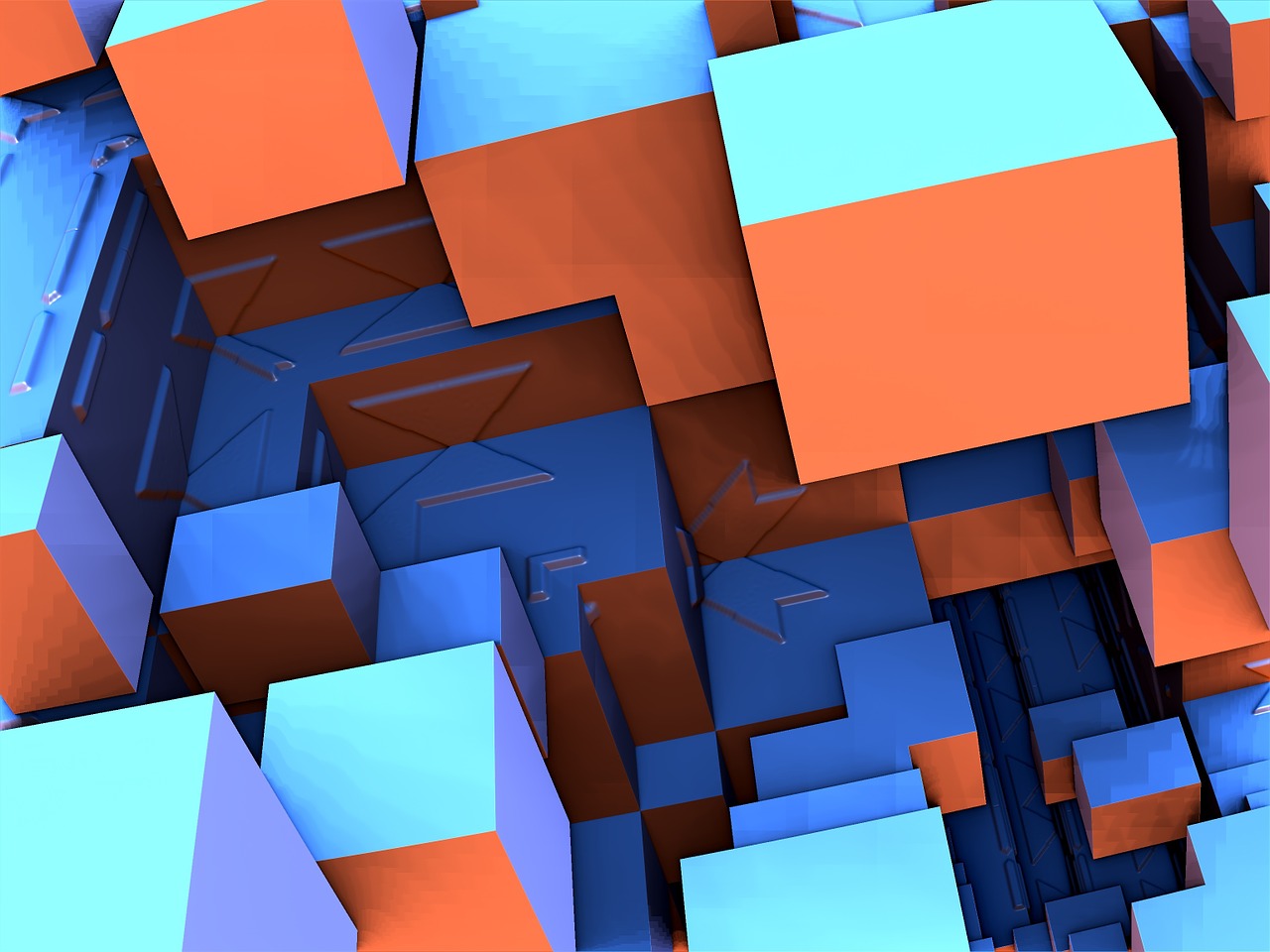 fractal render cube free photo