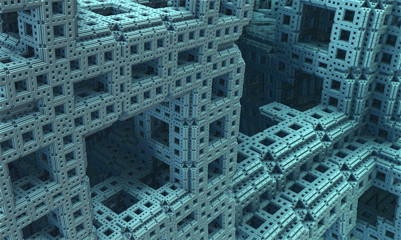 fractal render menger sponge free photo