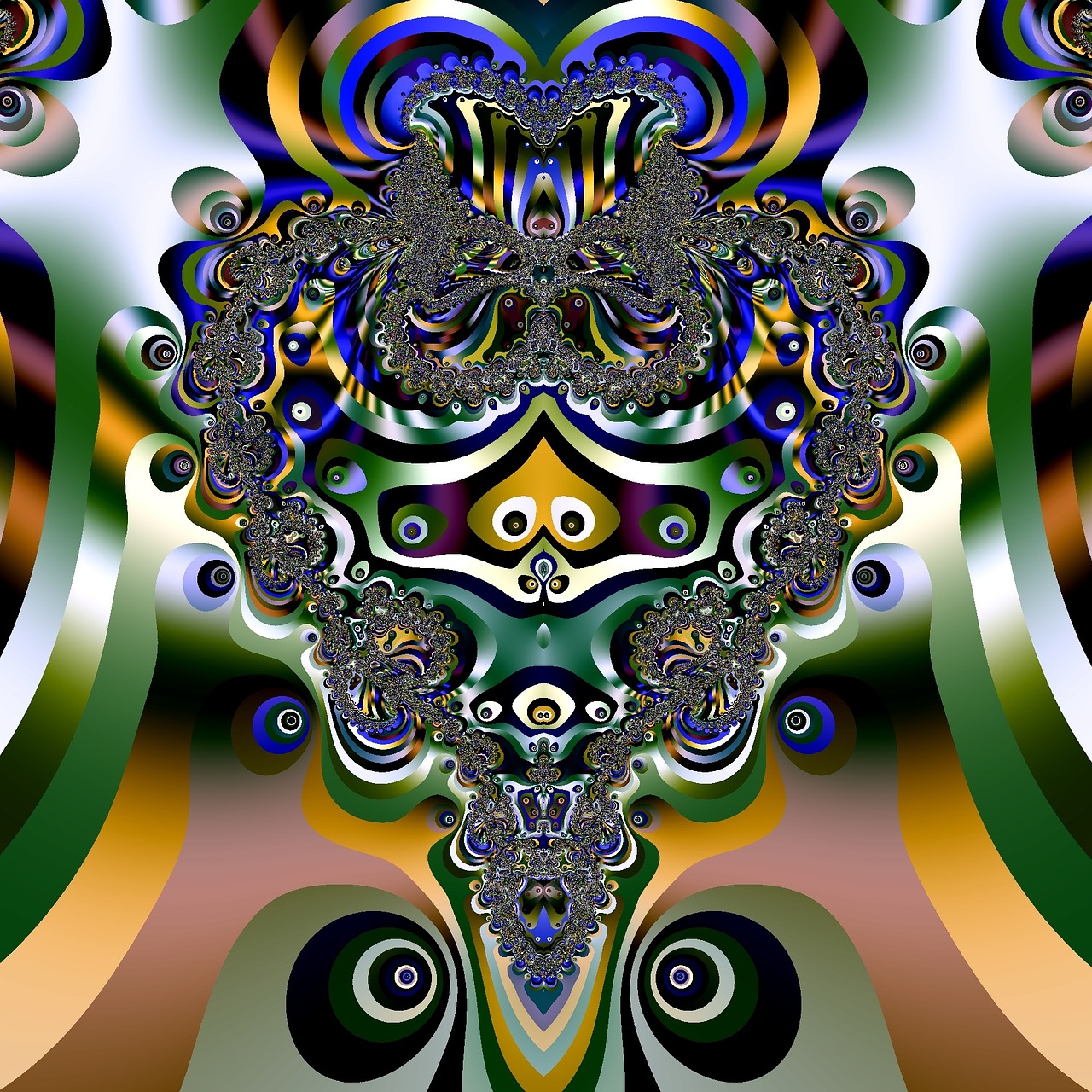 fractal art artwork free photo