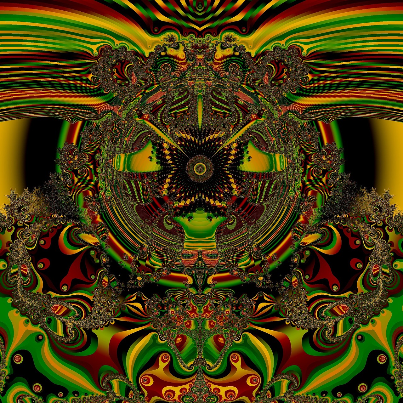 fractal art artwork free photo