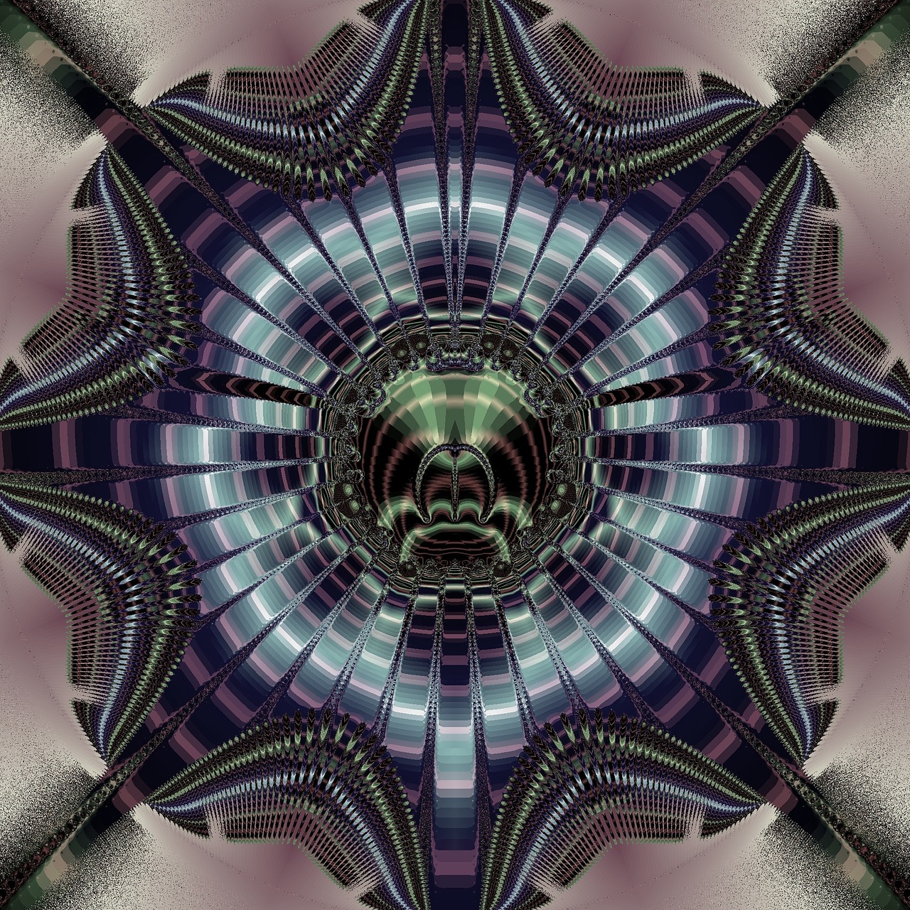 fractal abstract art artwork free photo