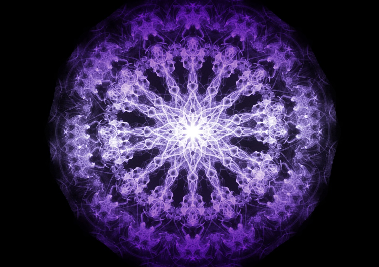 fractal mandala background free photo