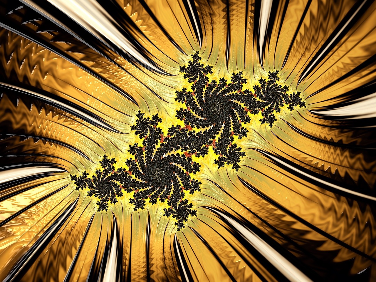 fractal art colorful free photo
