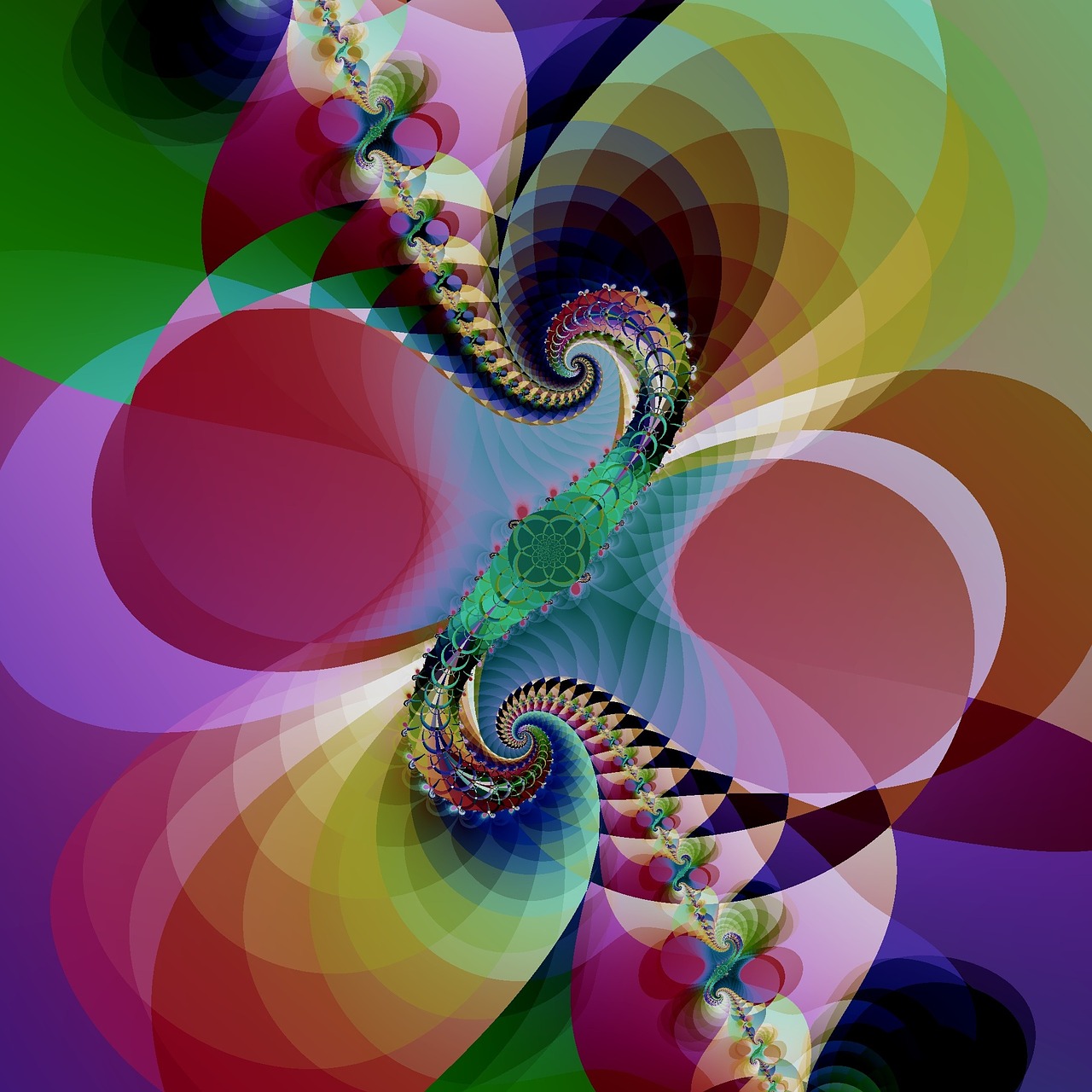 fractal artwork abstract free photo