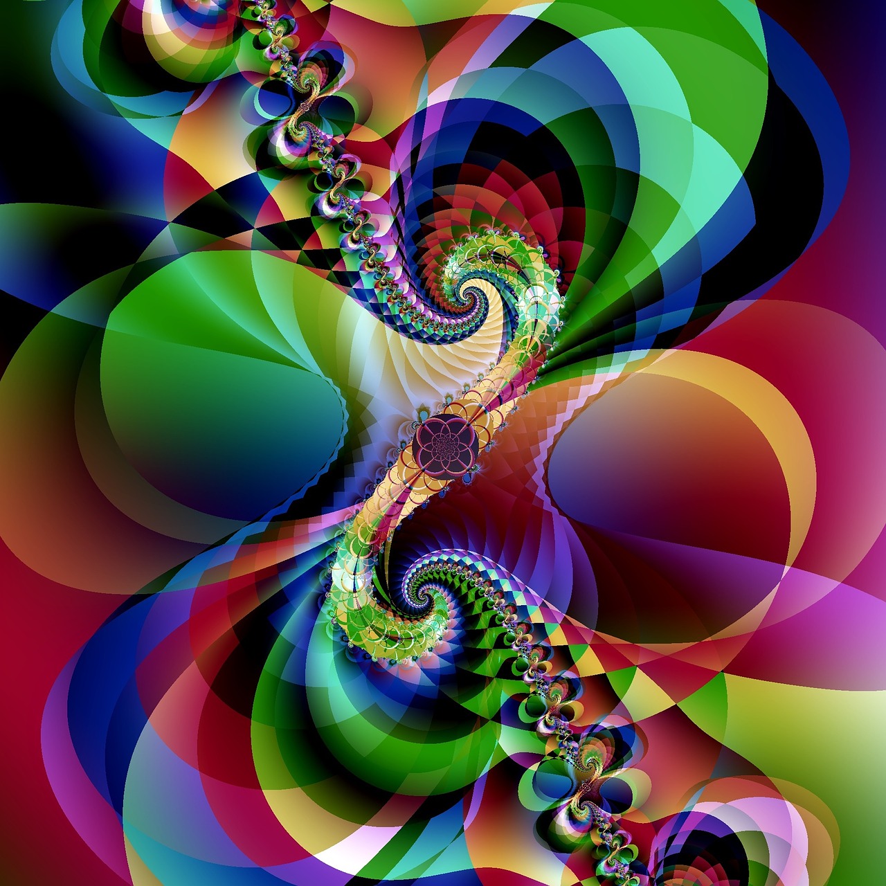 fractal artwork abstract free photo