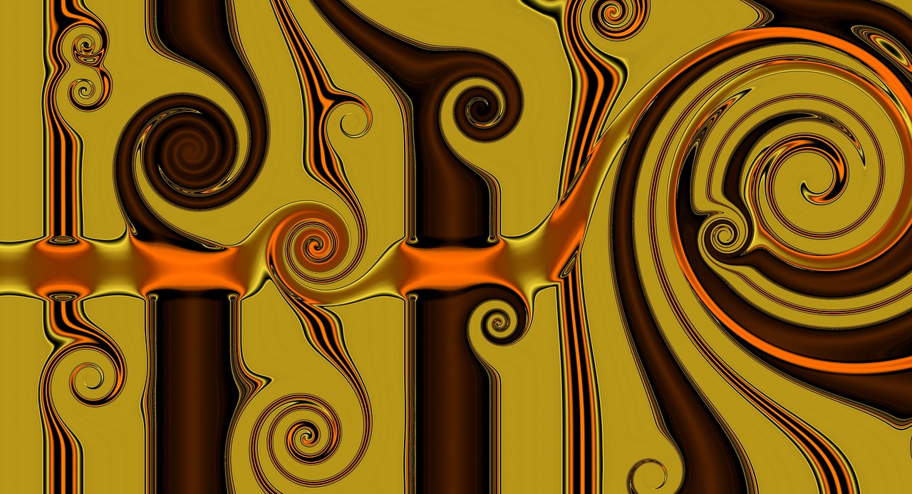 fractal ornament wave motion free photo