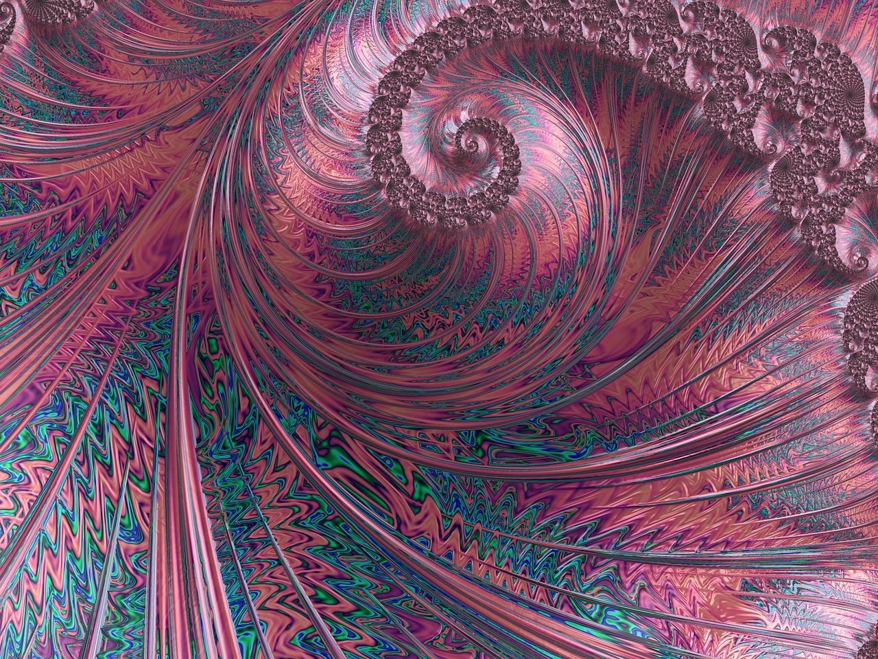 fractal artwork digital free photo