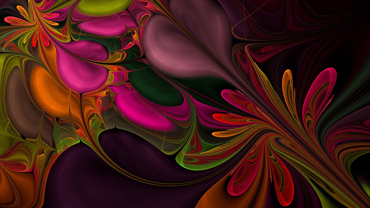 fractal abstract colorful free photo