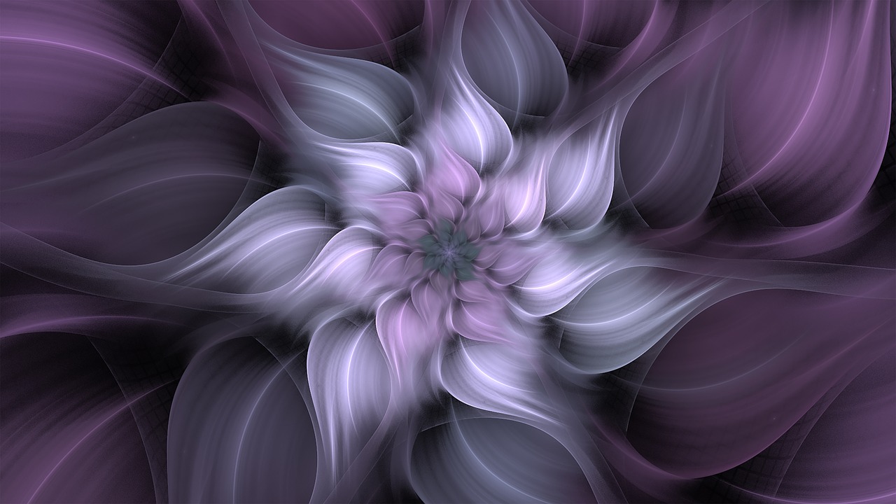 fractal flower lavender free photo