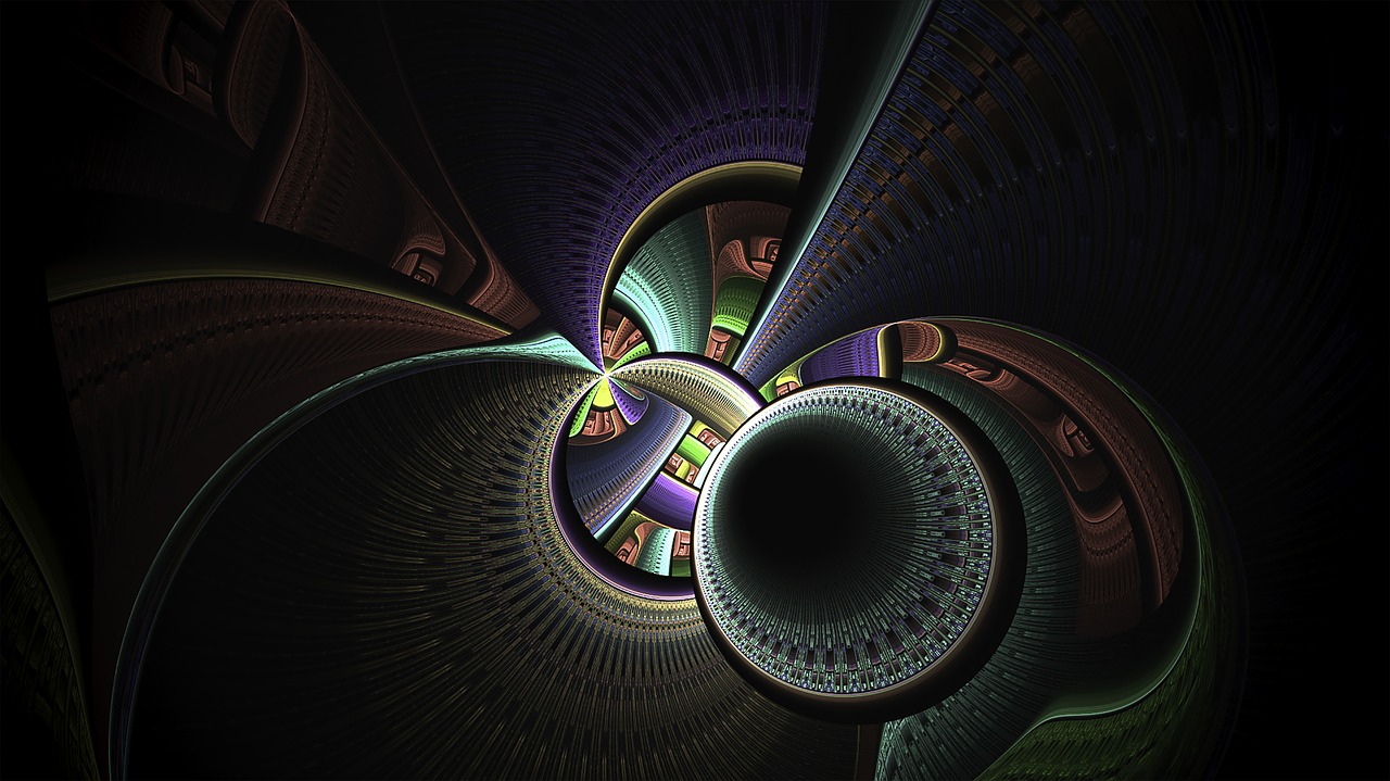 fractal fractal art multi-color free photo