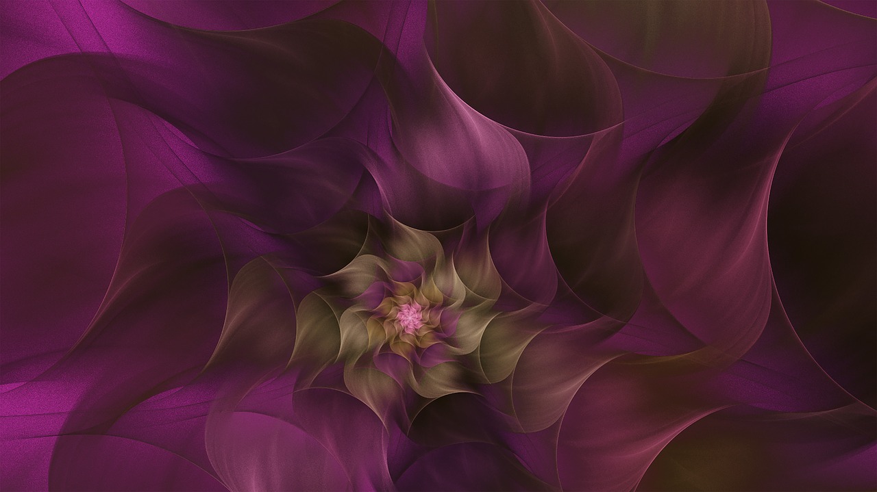 fractal pink lavender free photo