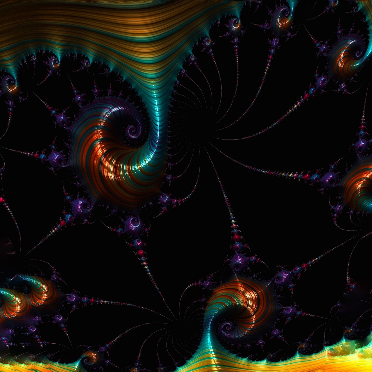 fractal transfer metallic free photo