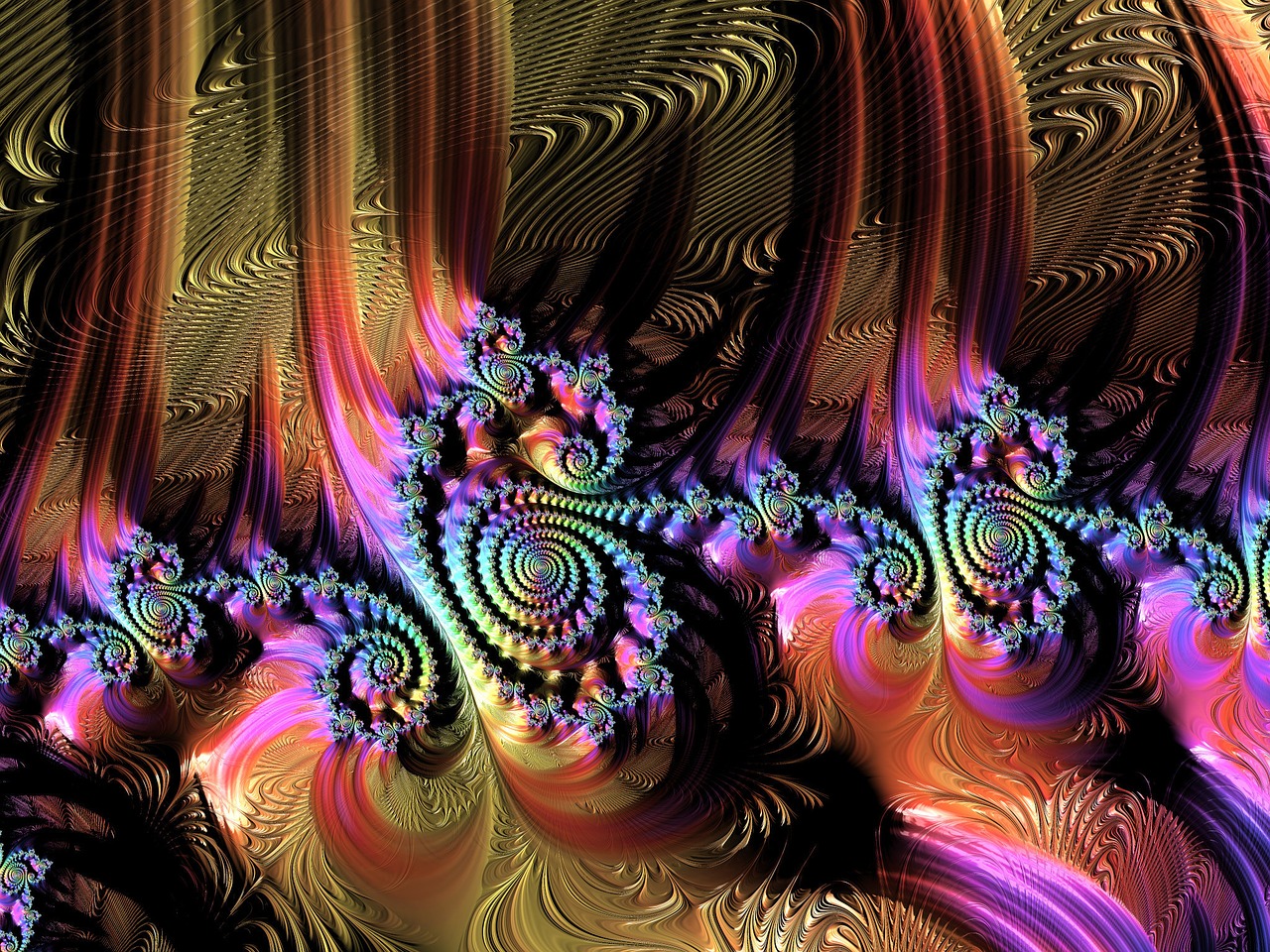 fractal colorful background free photo