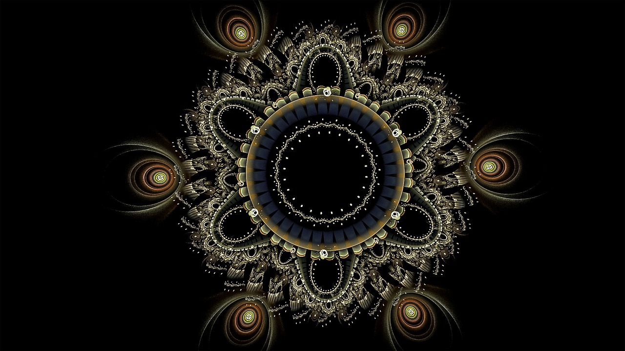 fractal mandala intricate free photo