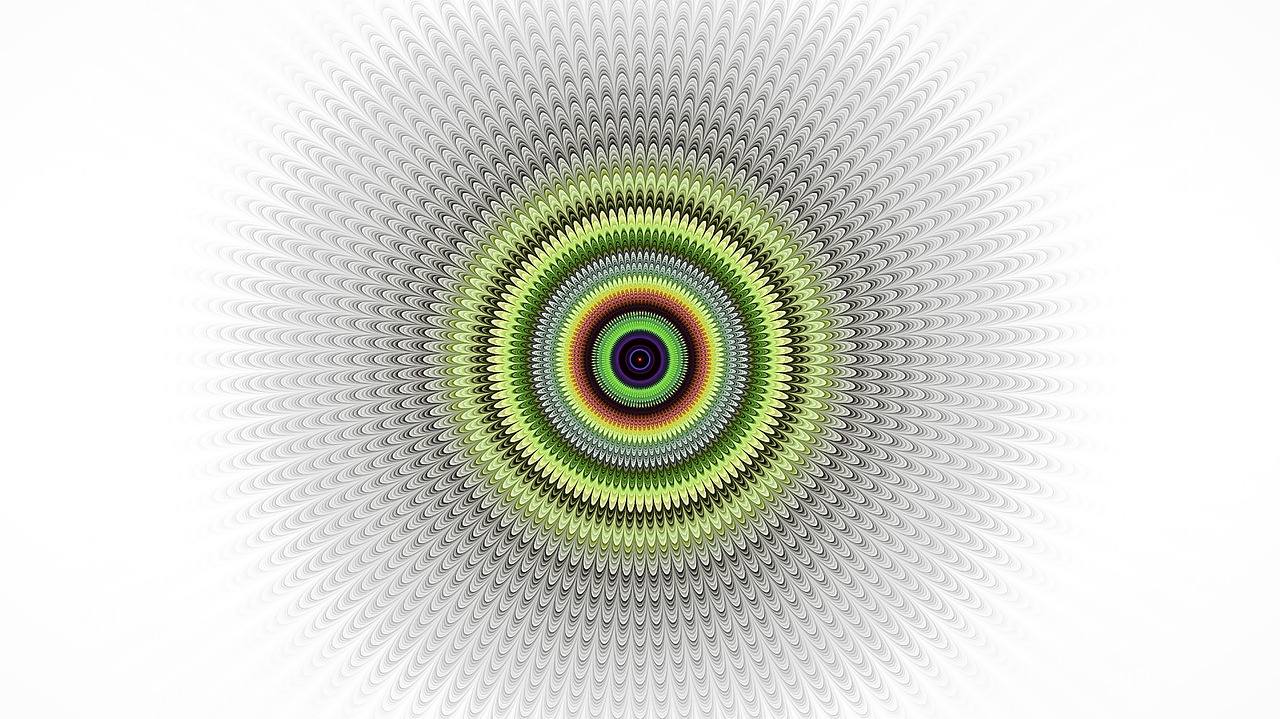 fractal mandala white background free photo