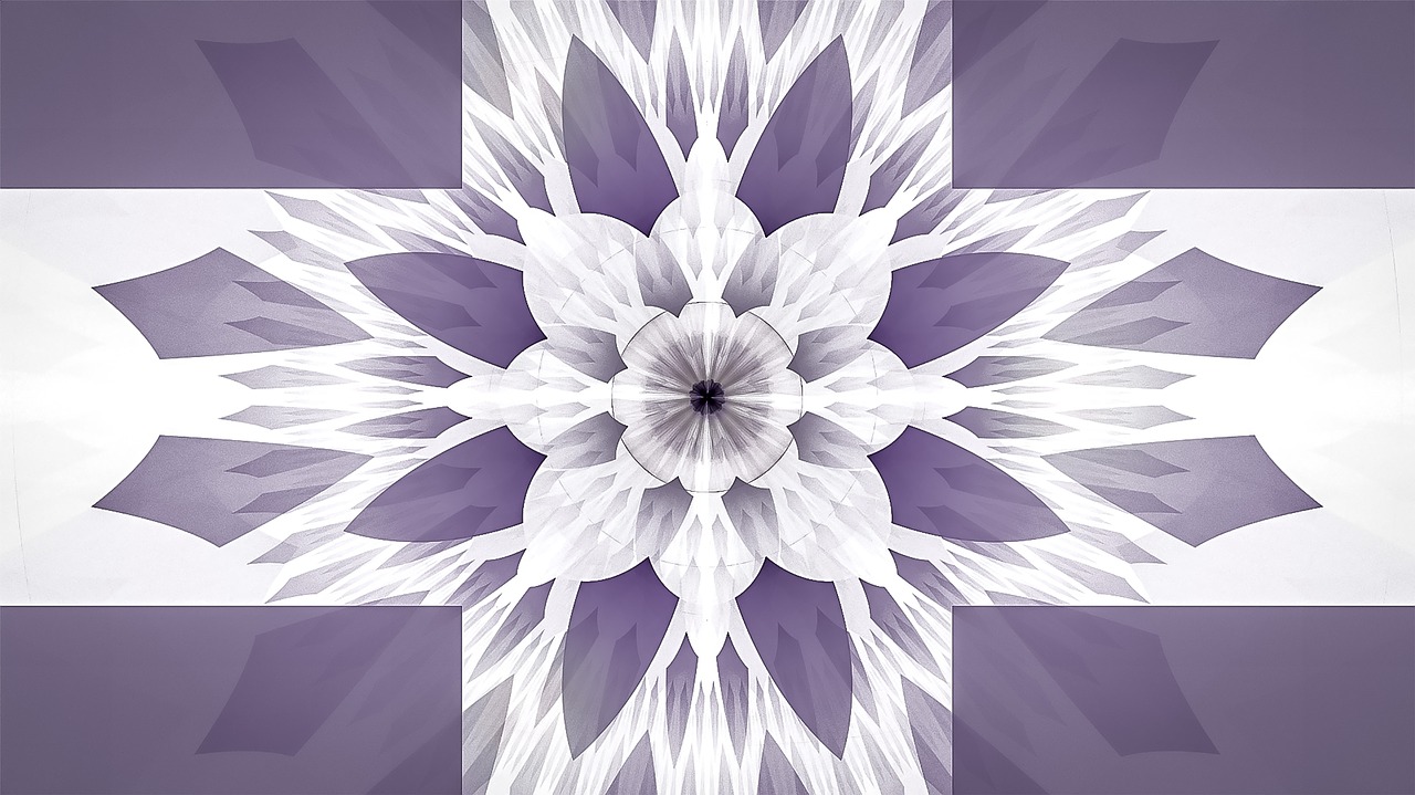 fractal floral pattern free photo