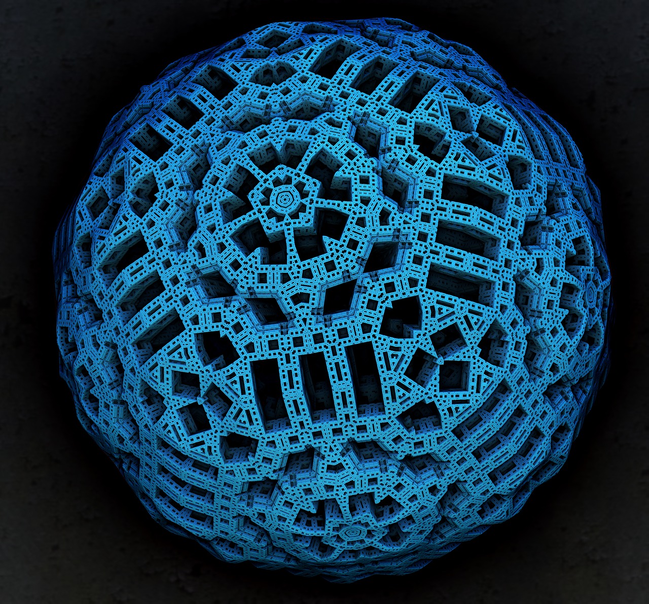 fractal sphere math free photo