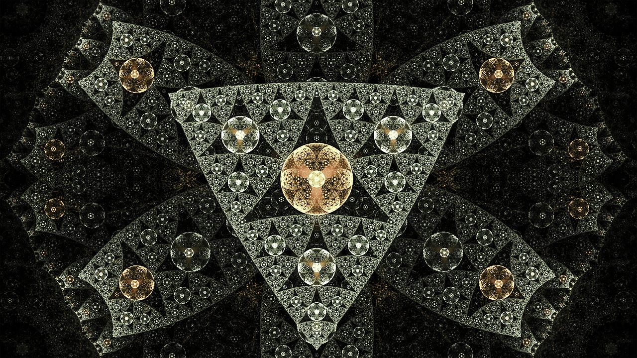 fractal bubbles geometric free photo