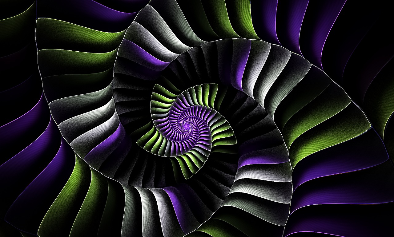 fractal painted design free photo