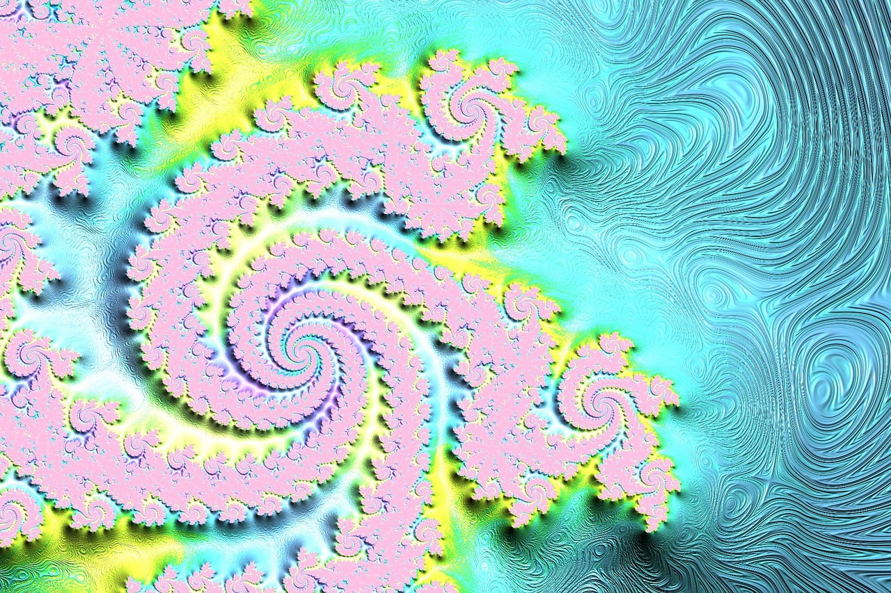 fractal colorful structure free photo