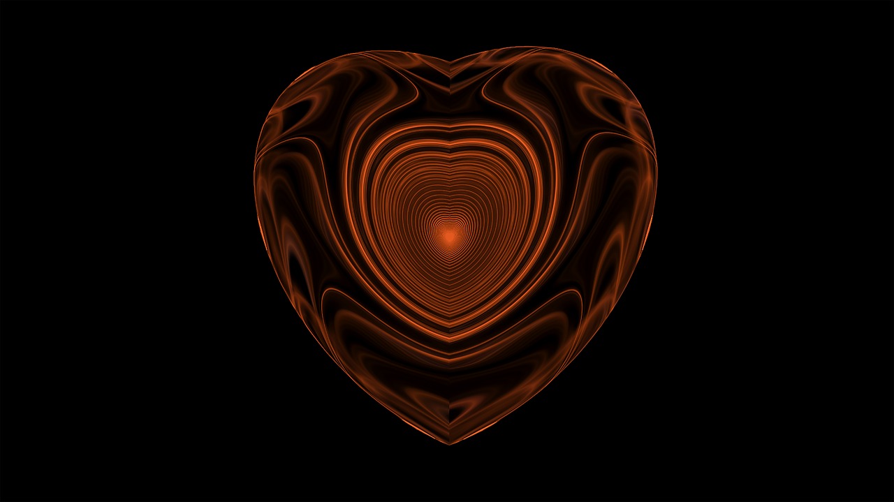 fractal heart love free photo