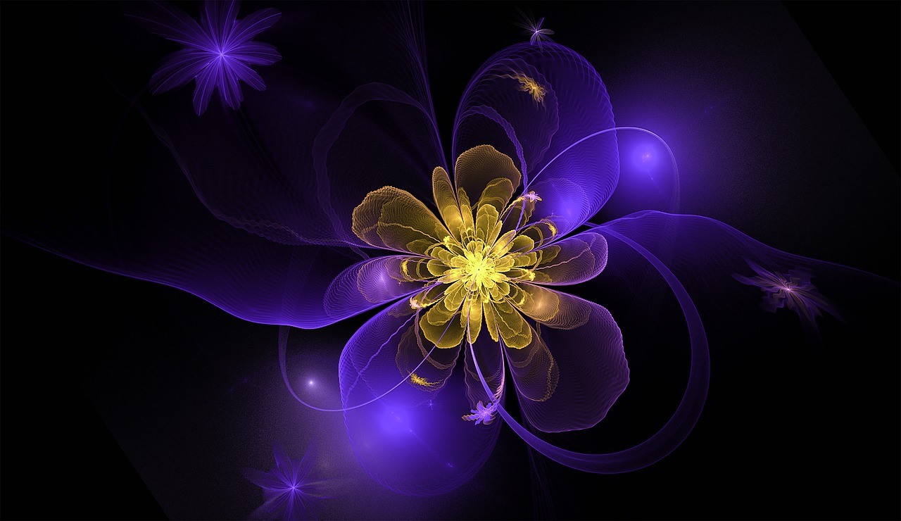 fractal flower floral free photo