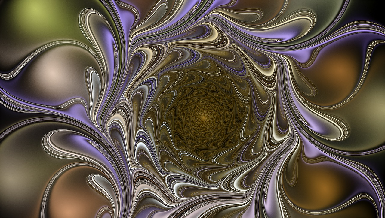 fractal waves whirls free photo