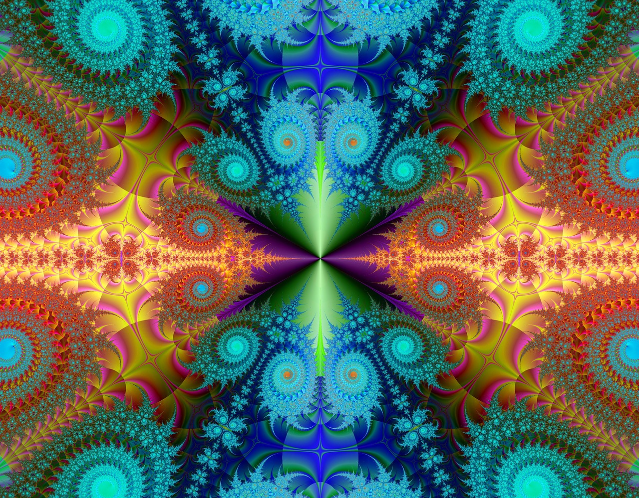 fractal fractal background design free photo