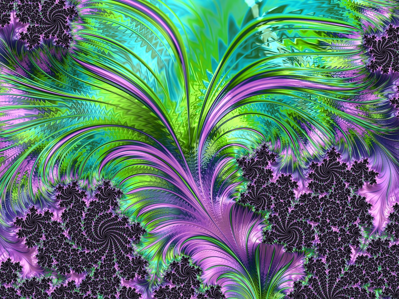 fractal art artwork free photo