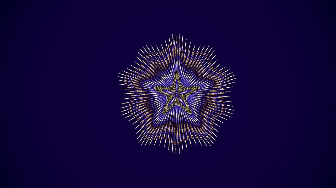 fractal star mandala free photo