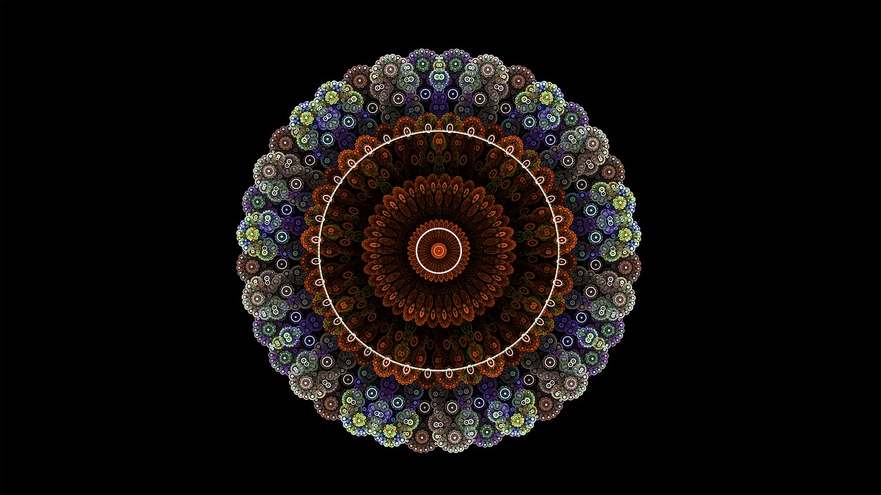 fractal mandala circle free photo