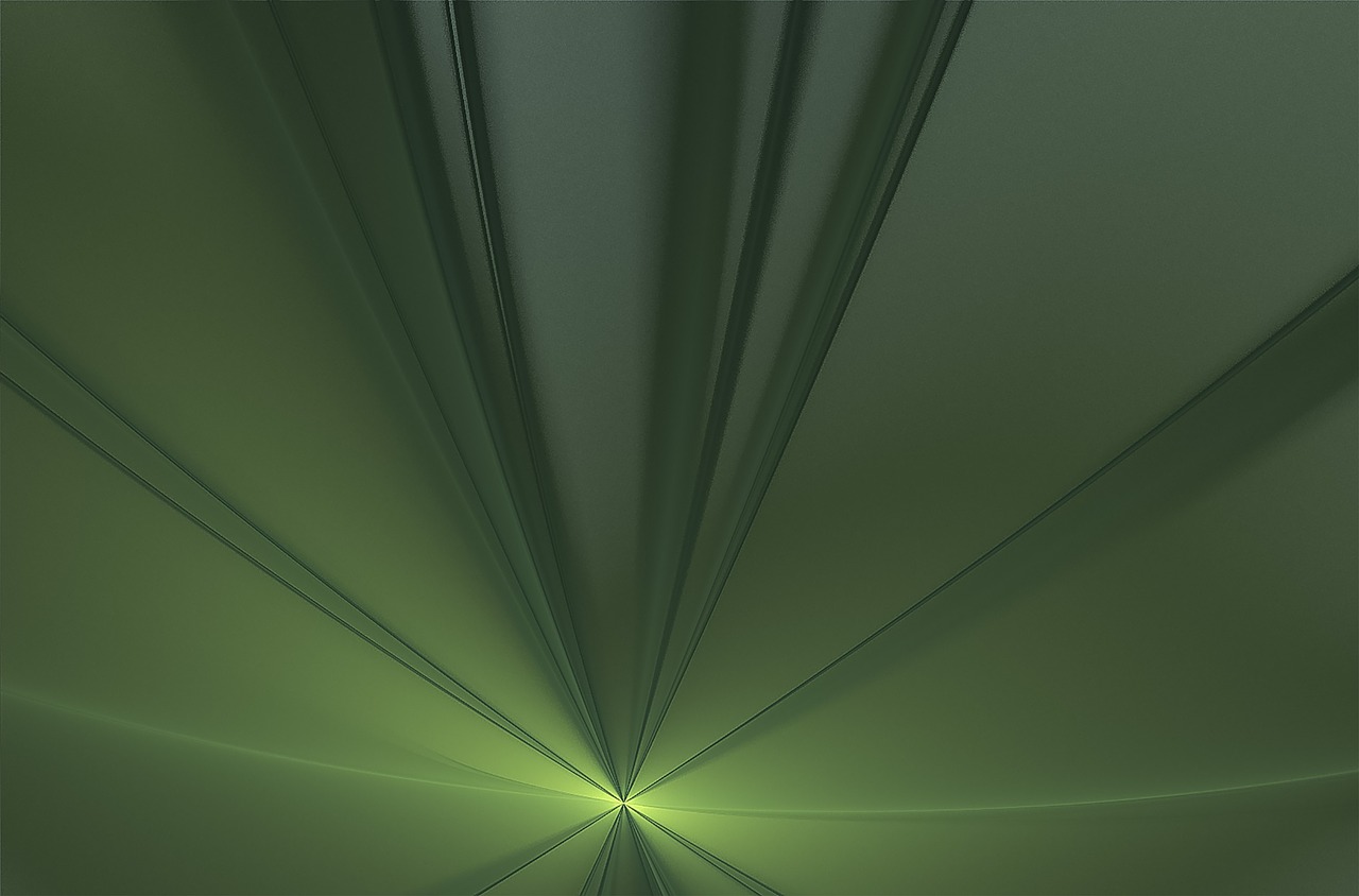 fractal green pattern free photo