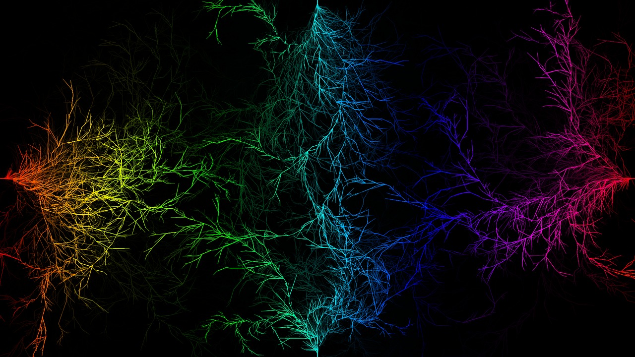 fractal lines wallpaper free photo