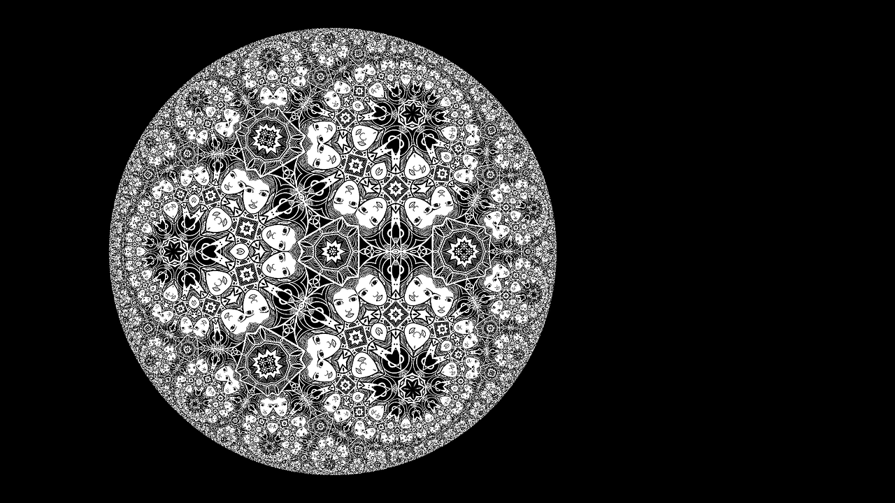 fractal ornament design free photo