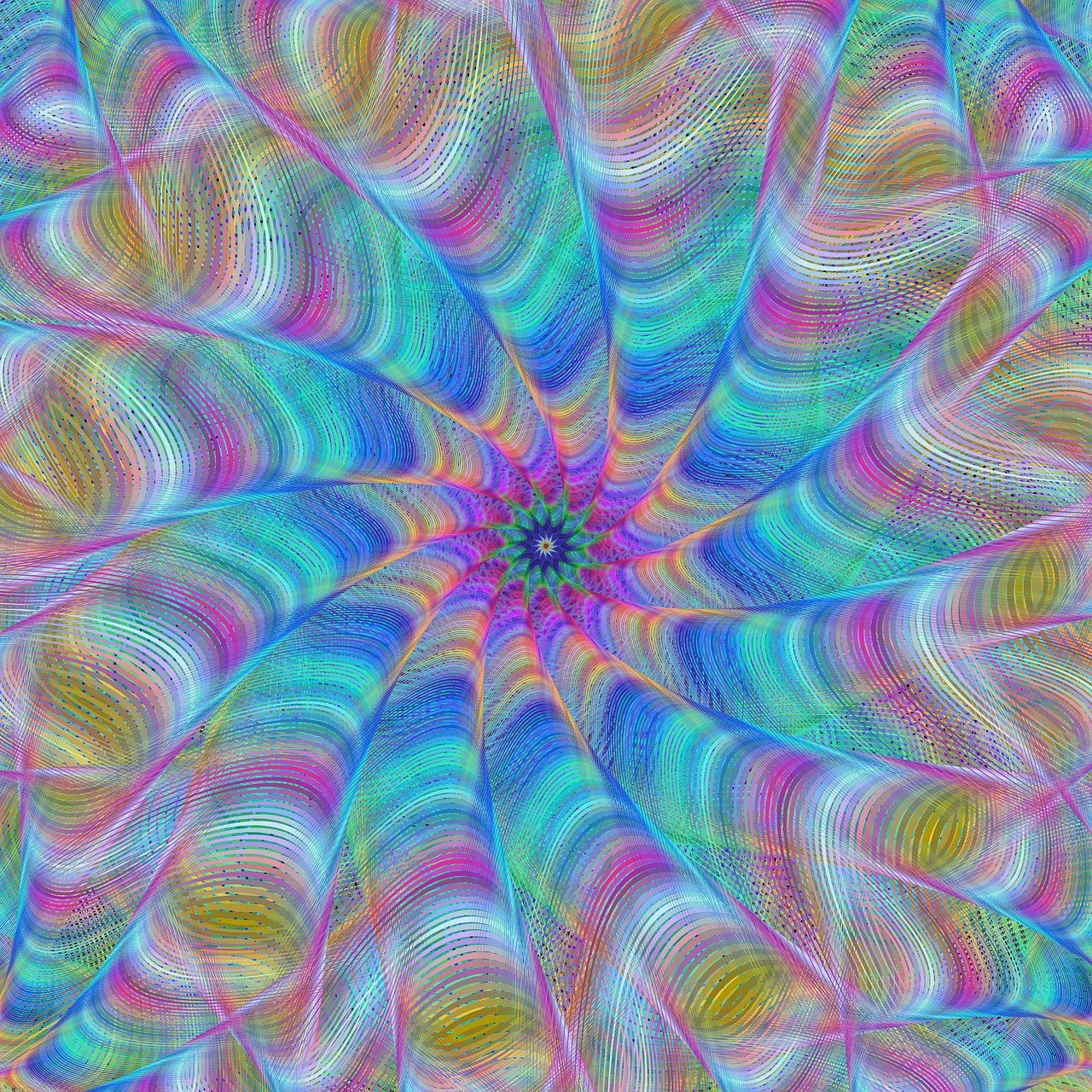fractal curve decor free photo