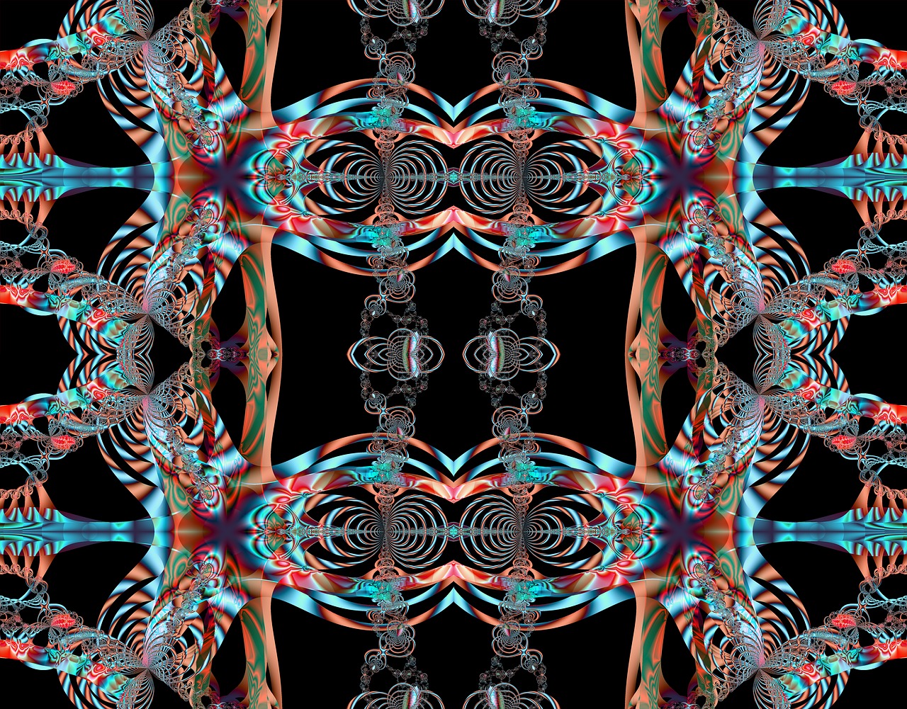 fractal math design free photo