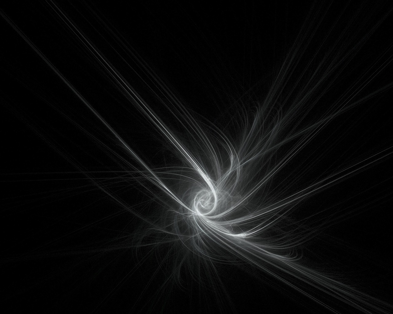 fractal black white free photo