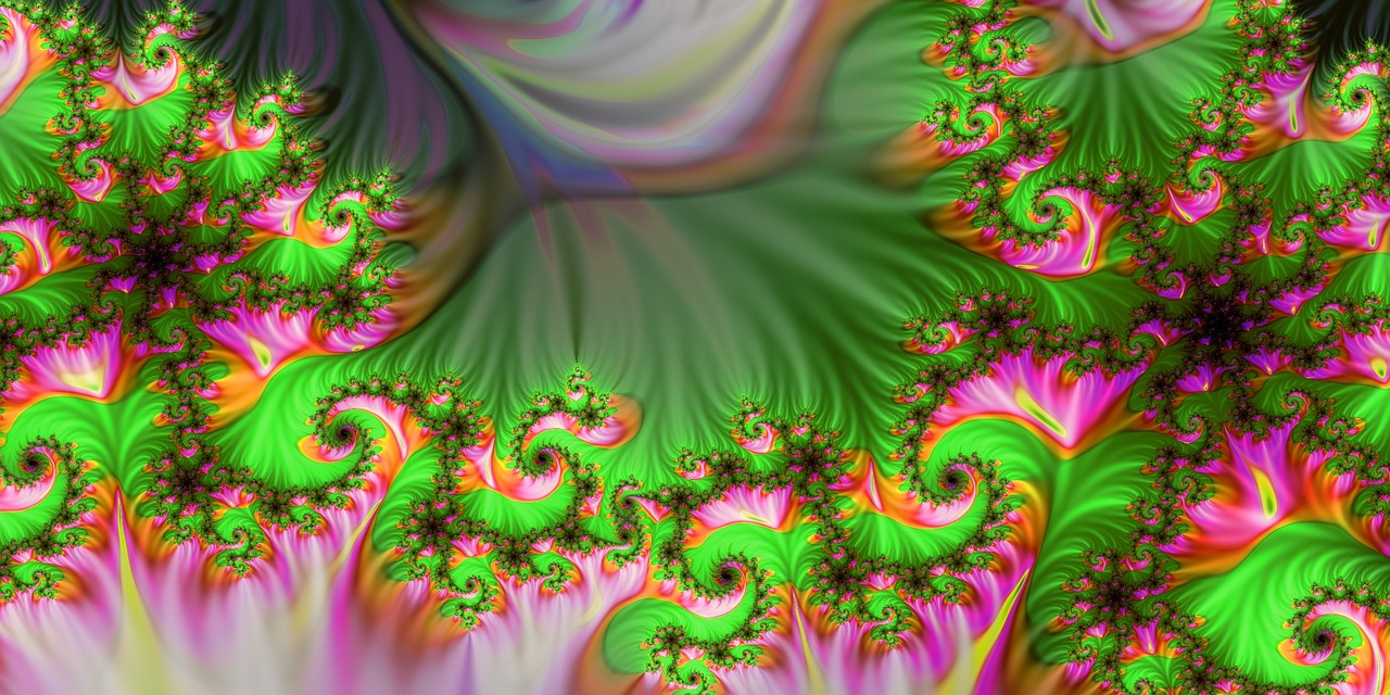 fractal gradient colorful free photo