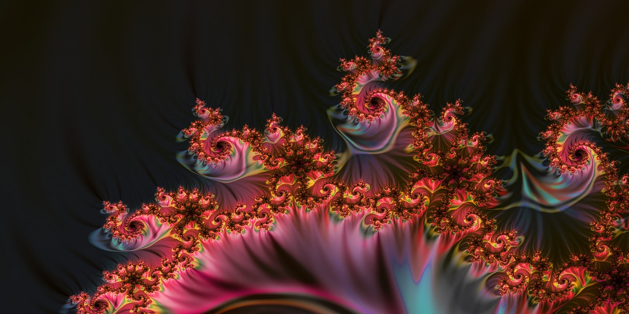 fractal gradient colorful free photo