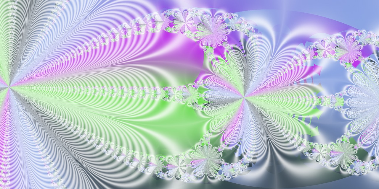 fractal gradient colorful free photo