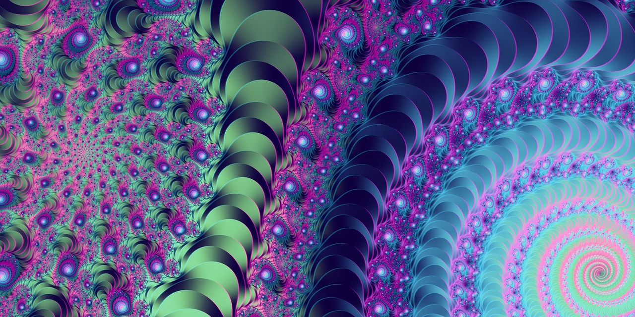 fractal gradient colorful free photo