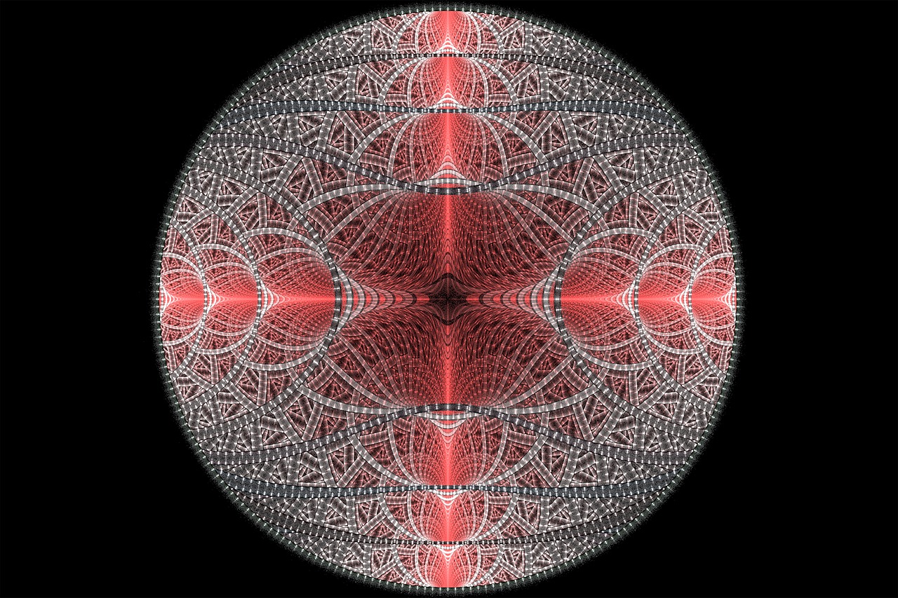 fractal diamond circle free photo