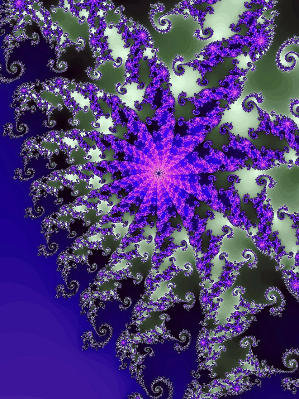 fractal rendering digital art free photo