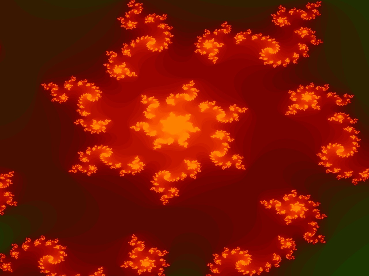 fractal red spiral free photo