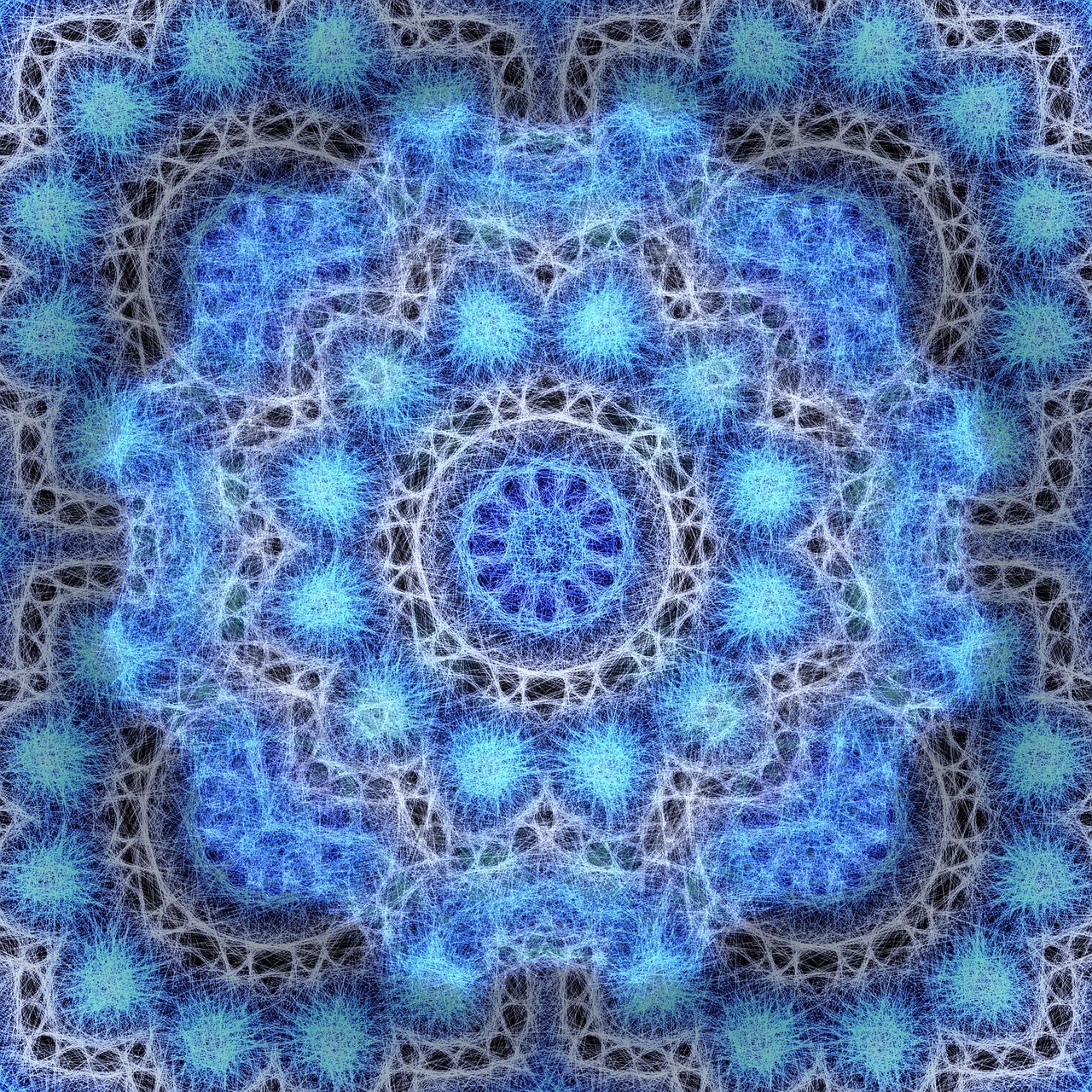 fractal  mandala  abstract free photo