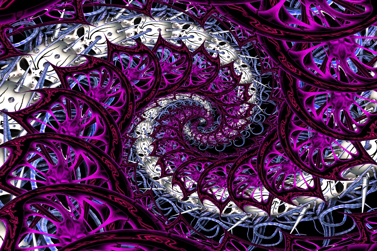 fractal  background  swirl free photo