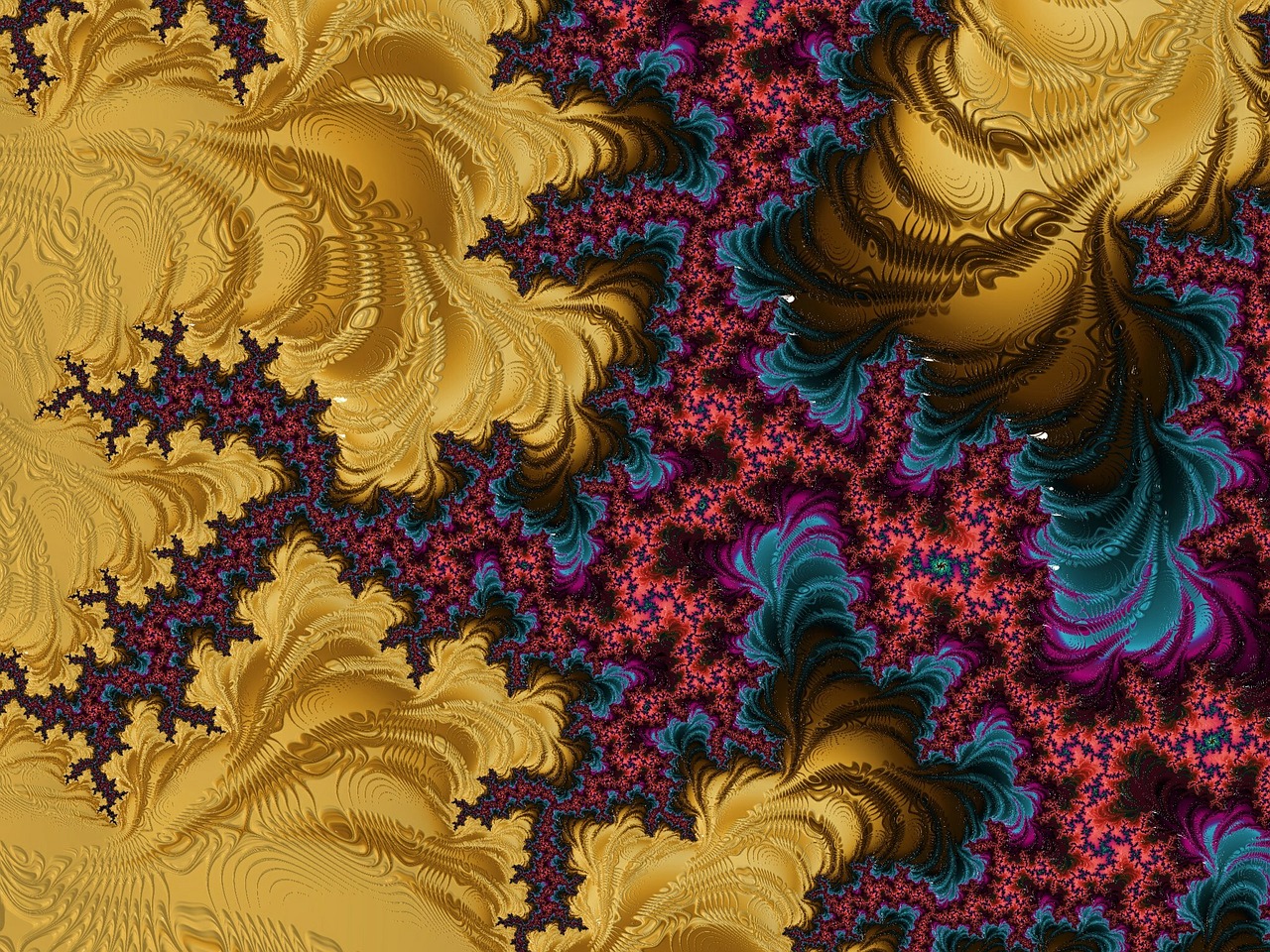 fractal colors structure free photo