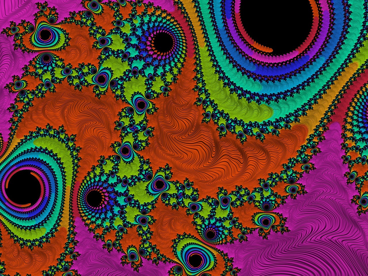 fractal colors structure free photo